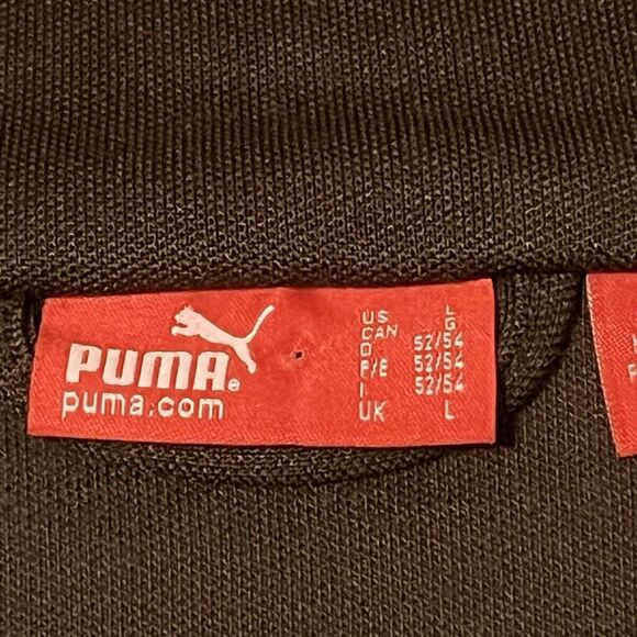 Vintage Y2K Puma Full Zip Sweater Fleece Brown/Blue/White/Yellow Large - Picture 5 of 7